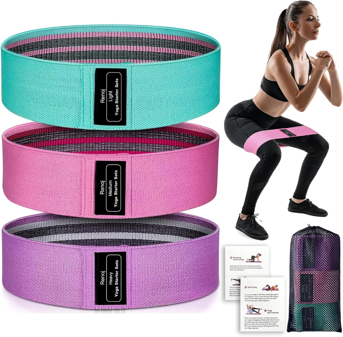 Renoj Fabric Hip Bands, 3-Set