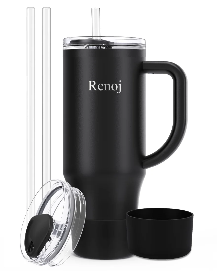 Renoj Insulated Mug 32 oz, Straw Lid